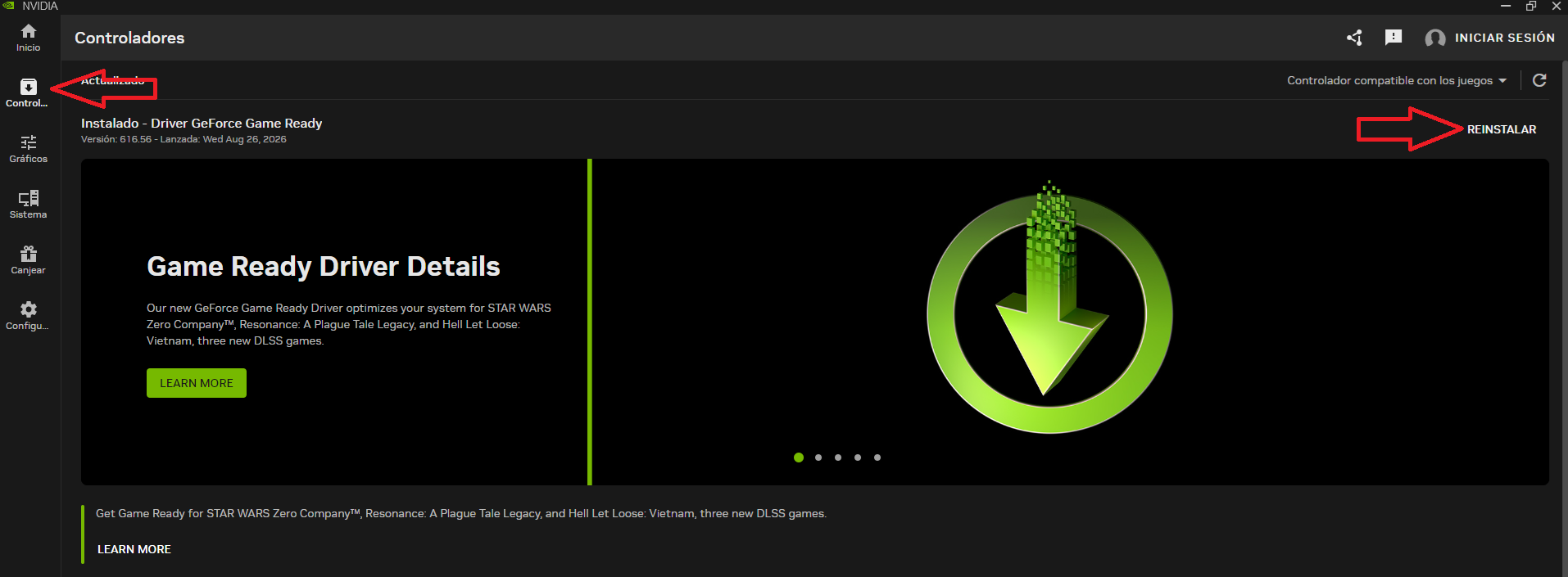 NVIDIA App y sus controladores